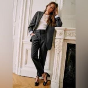 Sezane Charcoal Grey Gustavo Trousers size 36/4